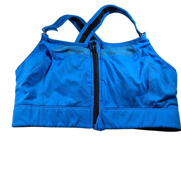 Constantly Varied Gear Blue Full Zip Adjustable Sports Bra Medium fitness - Picture 1 of 5